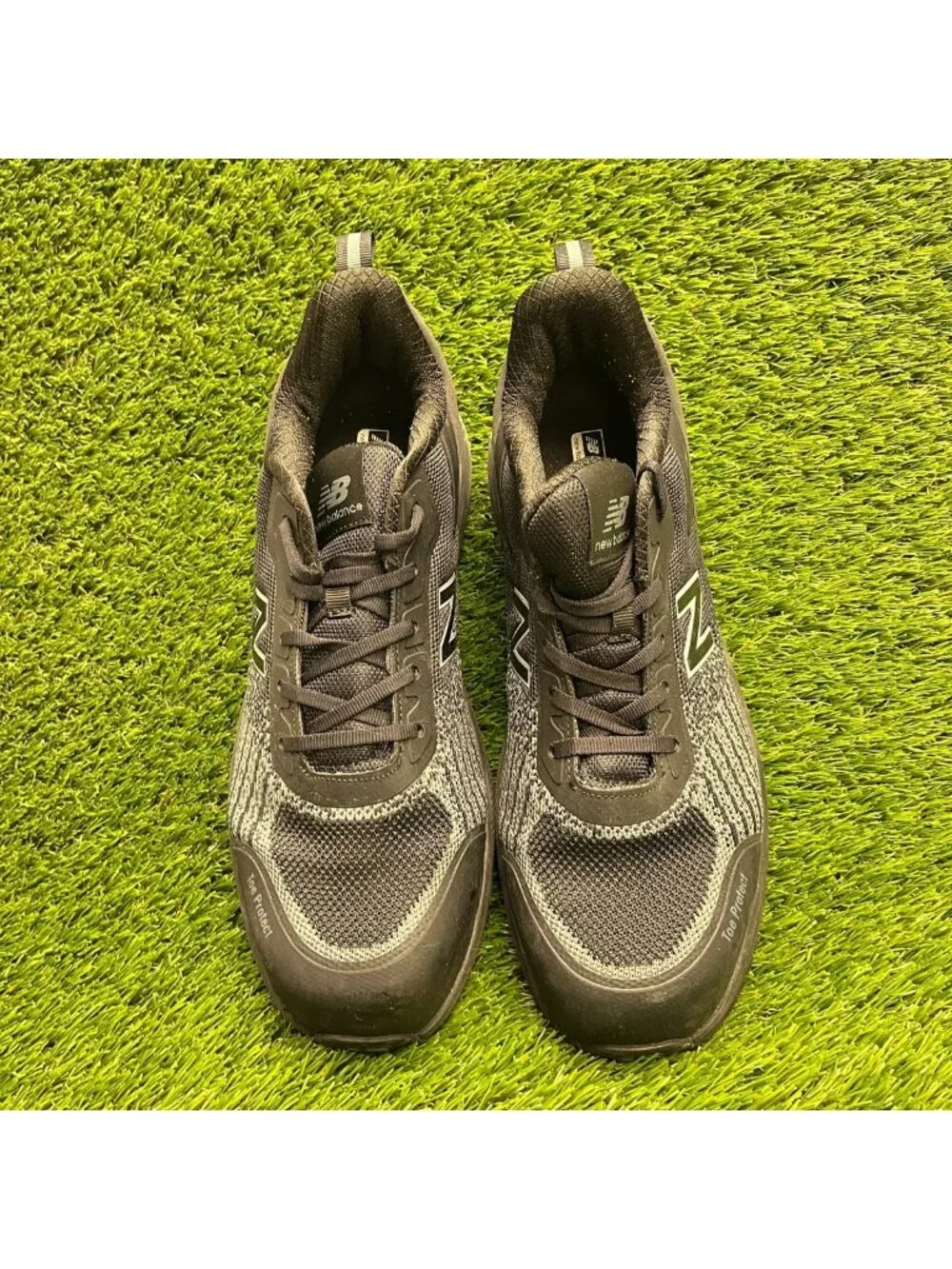 New Balance Speedware Mens Size 10.5 Black White Composite Toe Safety Work Shoes